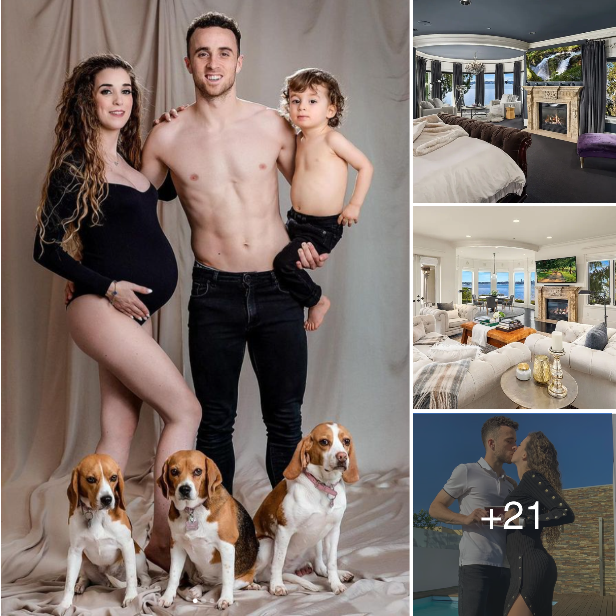 Diogo lives happily with his wife, children and three dogs in the lavish Liverpool waterfront mansion he bought through hard work